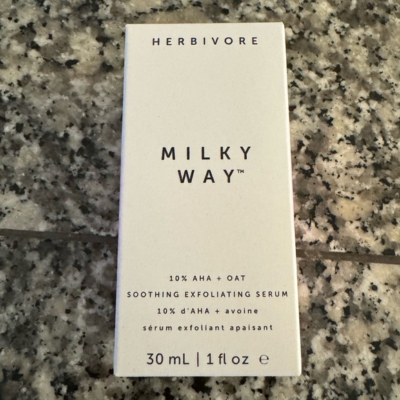 NEW Herbivore Milky Way 10% AHA + Oat Soothing Exfoliating Serum - Picture 7 of 7